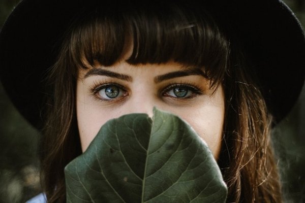 green, leaf, people